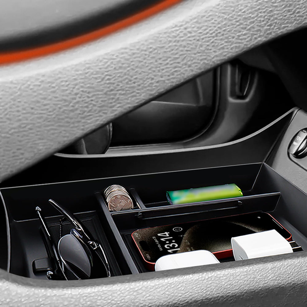 Two-piece set offers versatile organization for Santa Fe interior.