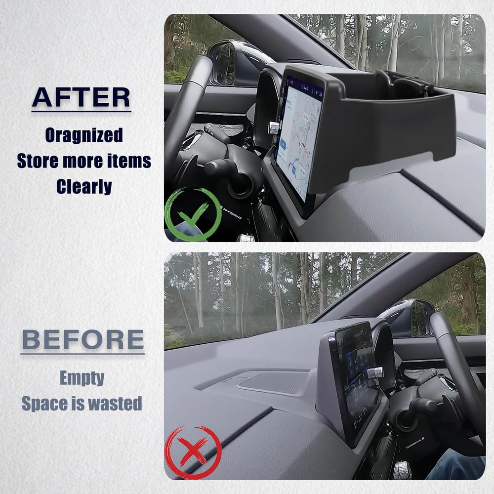 Neepiar center console organizer sunglasses holder secures eyewear while driving