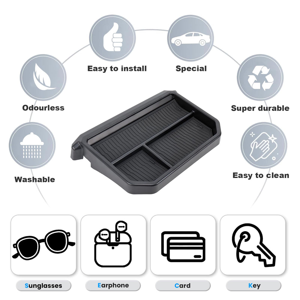 Neepiar 8-inch screen compatible tray suits Tacoma and 4Runner interiors.