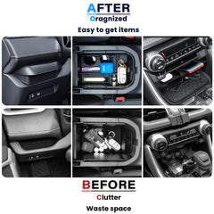 Neepiar Rav4 armrest storage box creates hidden space for valuables.