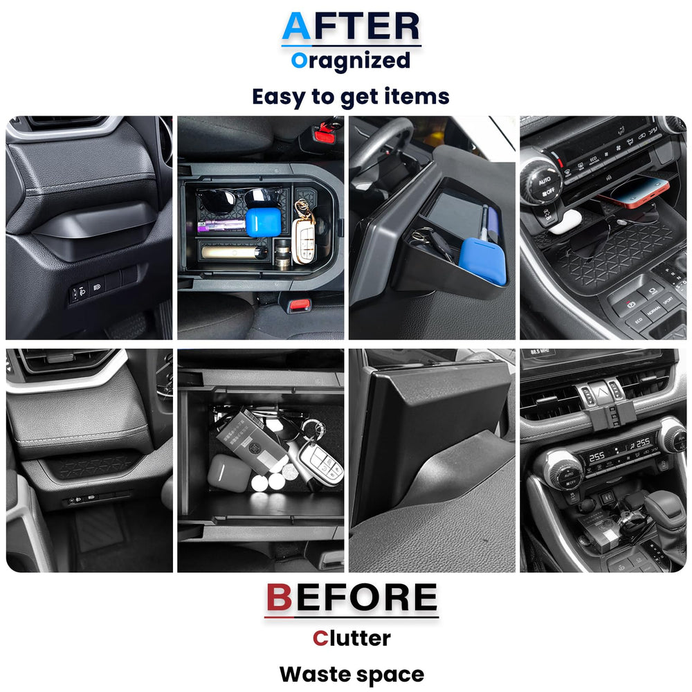 Neepiar Rav4 dash storage tray offers quick access to small items