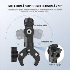 NEEWER nylon and fiber construction provides durable on-bike mounting