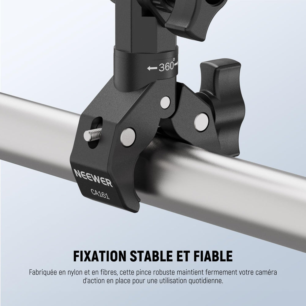 NEEWER three-prong to 1-4 inch adapter broadens action cam compatibility