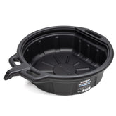 NEIKO 20760A oil drain pan front view with anti-splash lip for mess-free changes