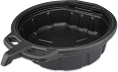 NEIKO 20762A oil drain pan with anti-splash edge prevents spills during oil changes.