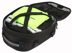 Nelson-Rigg CL-1060-ST2 expanded capacity in use on bike