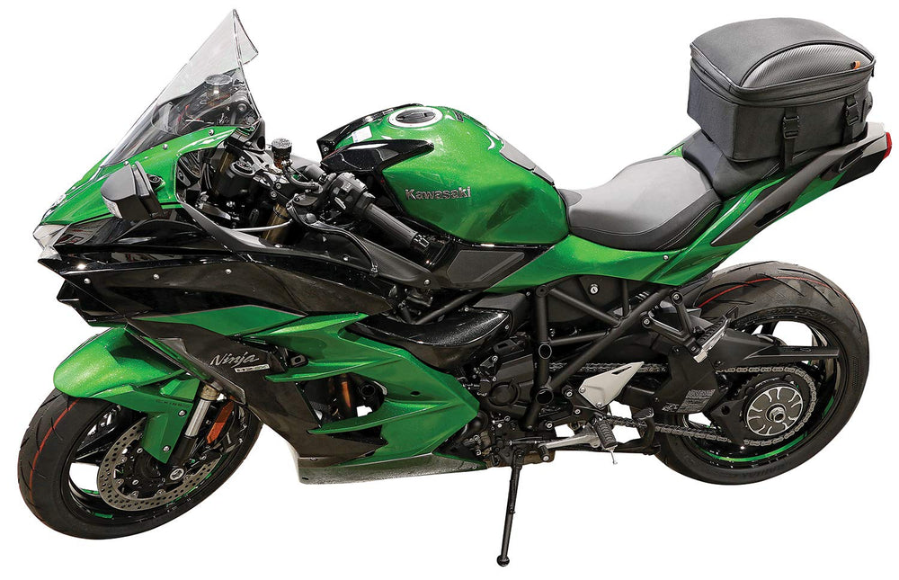 Nelson-Rigg CL-1060-ST2 mounted on motorcycle showing secure mounting