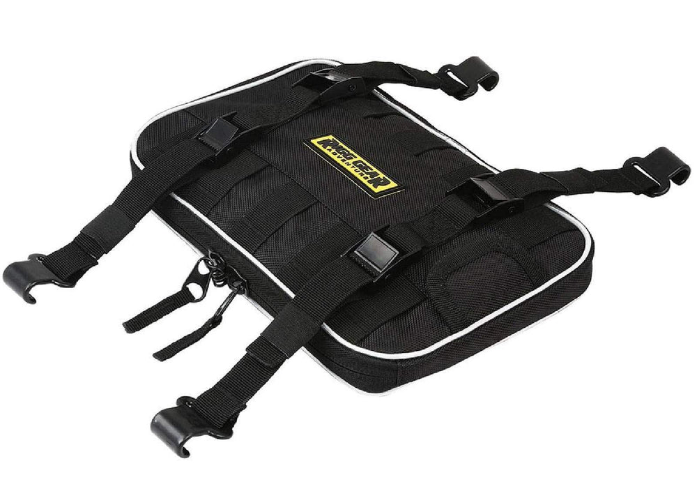 Nelson-Rigg dual-sport front fender bag top view showing compact profile