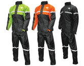 Nelson-Rigg Stormrider jacket front view in hi-vis yellow for daytime visibility