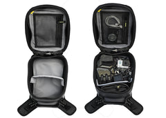 Nelson-Rigg rubberized carry handle makes transporting the bag simple after stops.