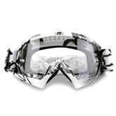 NENKI dirt bike goggles front view with anti fog clear lens for visibility