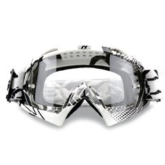 NENKI dirt bike goggles front view with anti fog clear lens for visibility