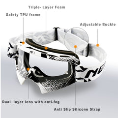 NENKI goggles anti fog vents provide 360 degree airflow to manage moisture