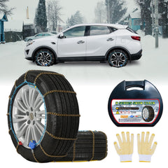 NEOCHIAEVO HLN170 auto-tightening snow chains front view showing instant traction.