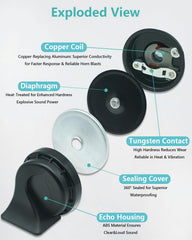 NEOGET durable shell of the dual-tone horn for long lasting use