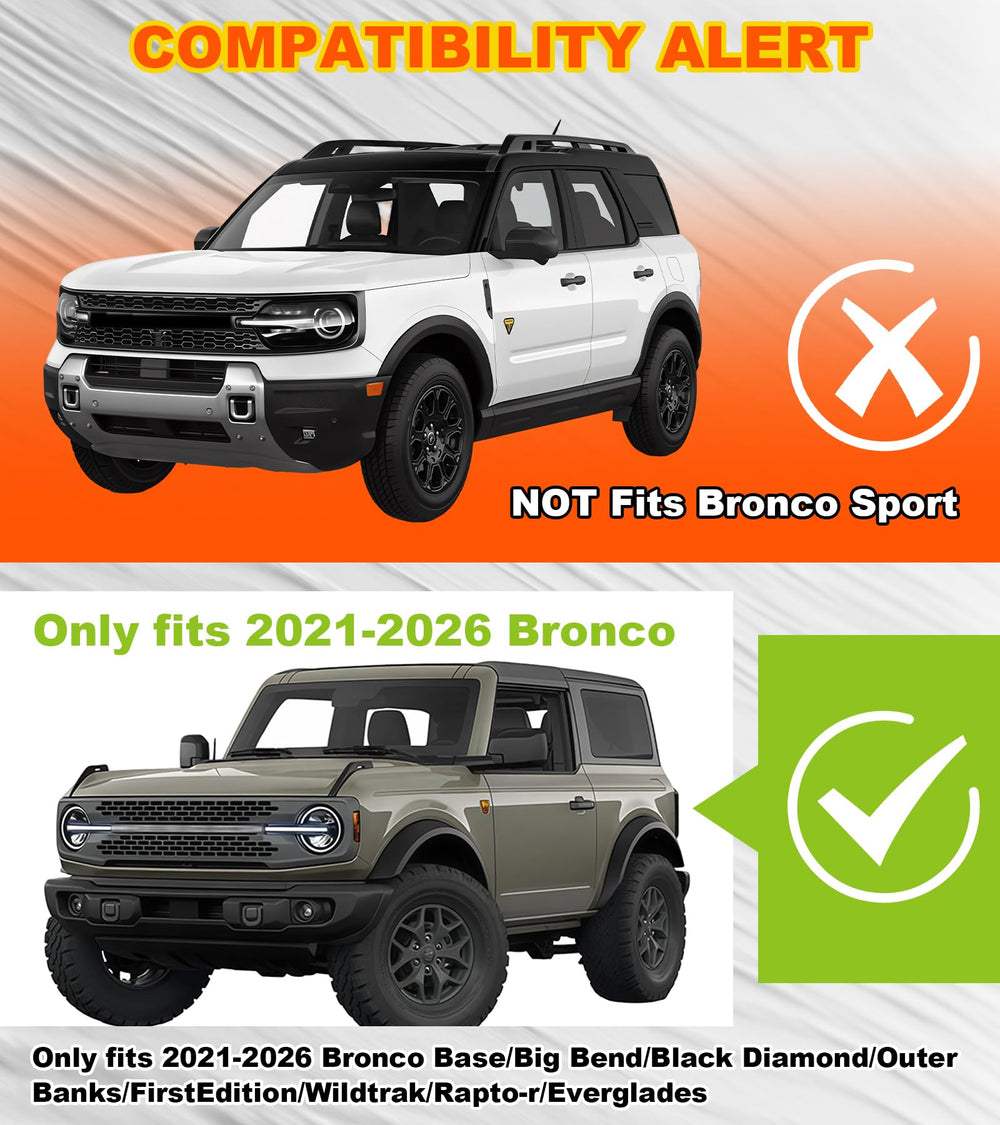 NEOXIST flush-mount hood light preserves Bronco lines while boosting front-end presence.