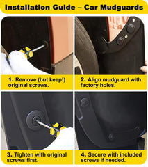 NEOXIST easy-clean mud flaps simplify maintenance after road trips.
