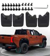 NEOXIST front mud flap assembly protects Toyota Tacoma from rocks and spray.