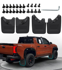 NEOXIST front mud flap assembly protects Toyota Tacoma from rocks and spray.