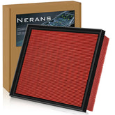 Nerans CA12377 engine air filter close up shows fine filtration for cleaner intake.