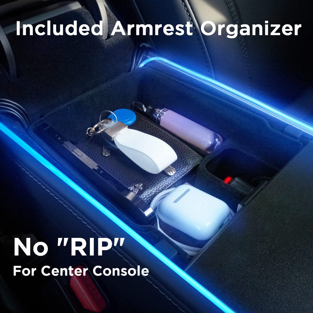 Nestour armrest organizer neon kit for tidy wiring and organized space