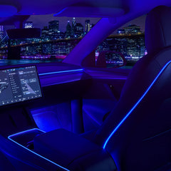 Nestour center console neon light for Tesla Model 3/Y interior ambiance and easy control