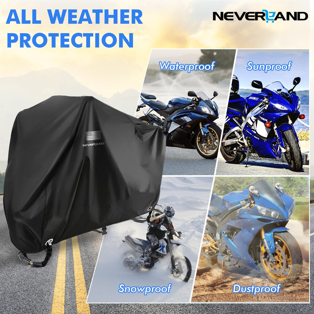 Neverland cover features adjustable elastic and buckle straps for snug fit