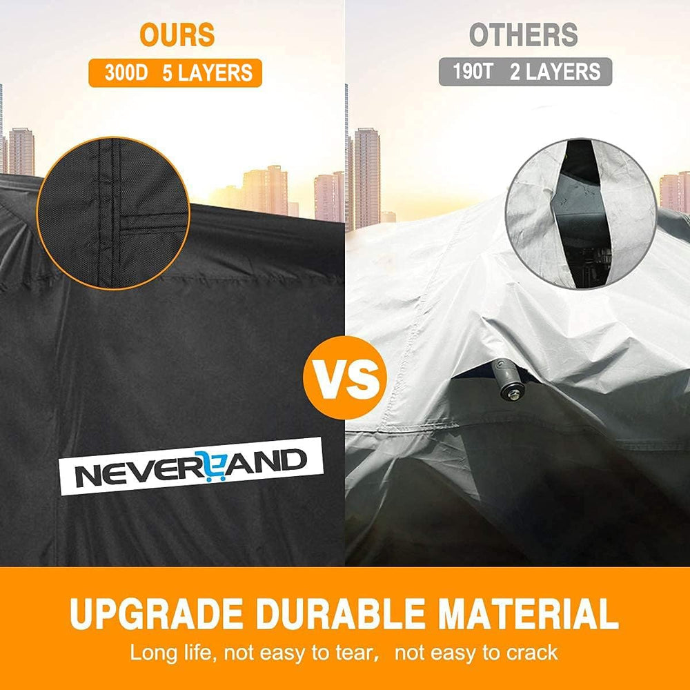 NeverLAND ATV Cover air vents with velcro for moisture escape