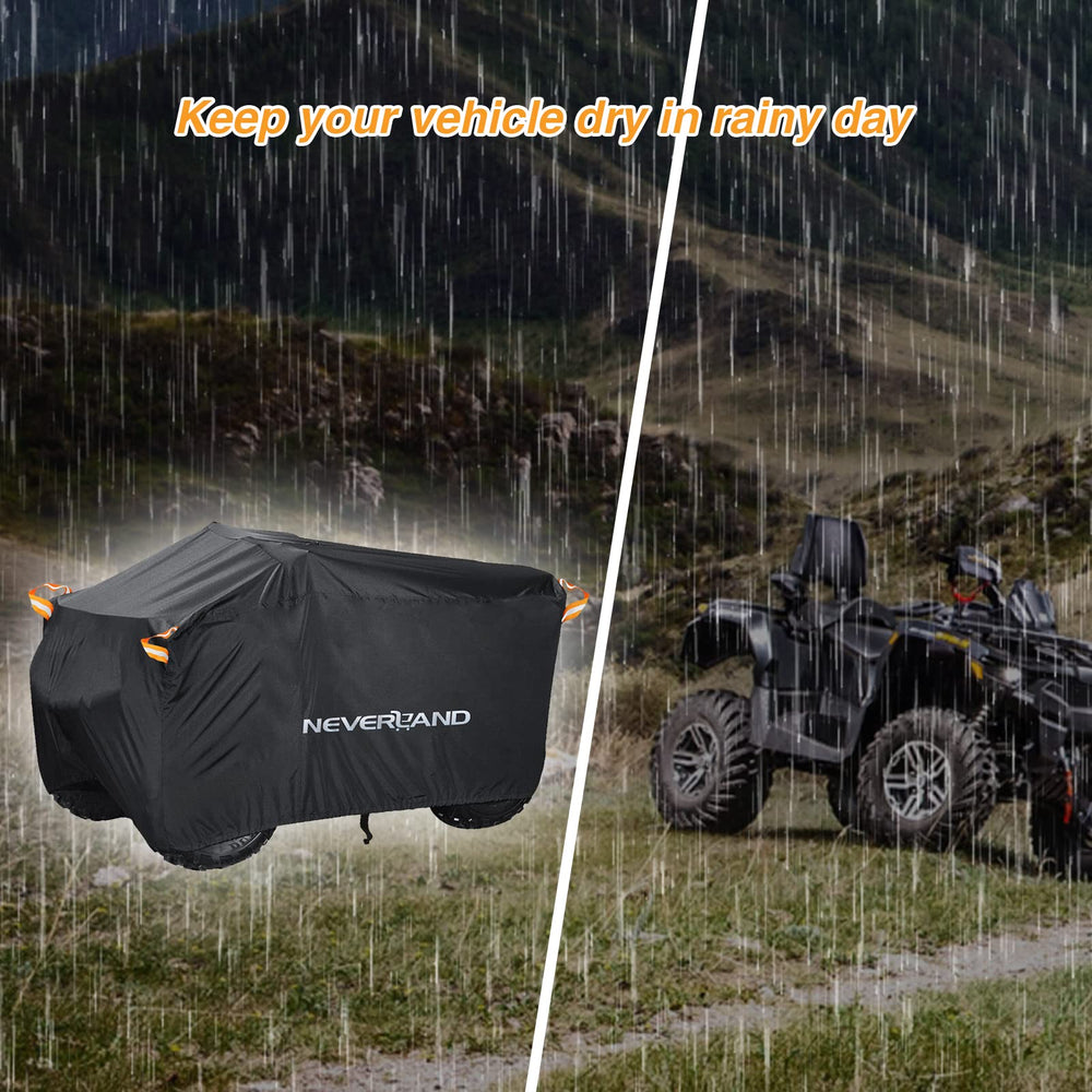 NeverLAND ATV cover fits 220-98-106 cm quads.