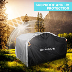 Neverland double-stitched seams ensure strong durability for long use.