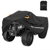 NeverLAND ATV cover front view shields the quad from rain and sun.