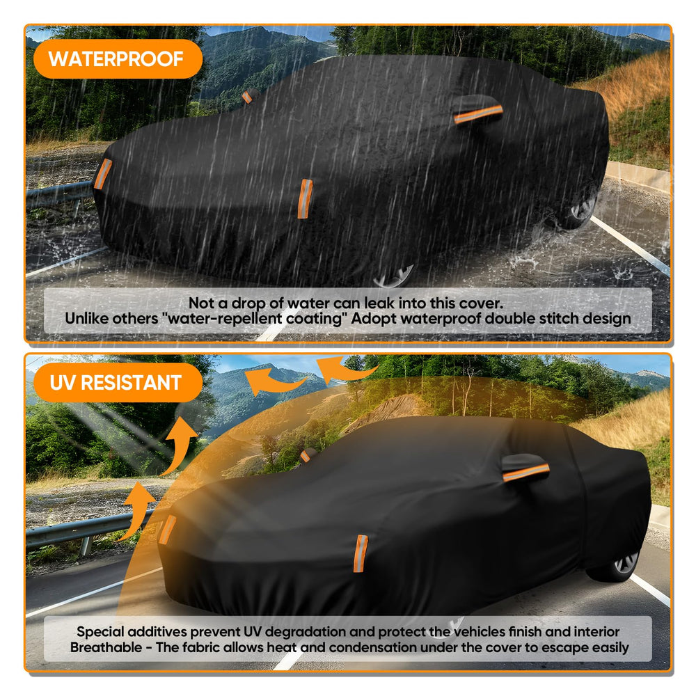 NeverLAND reflective stripes improve night visibility for safer parking.