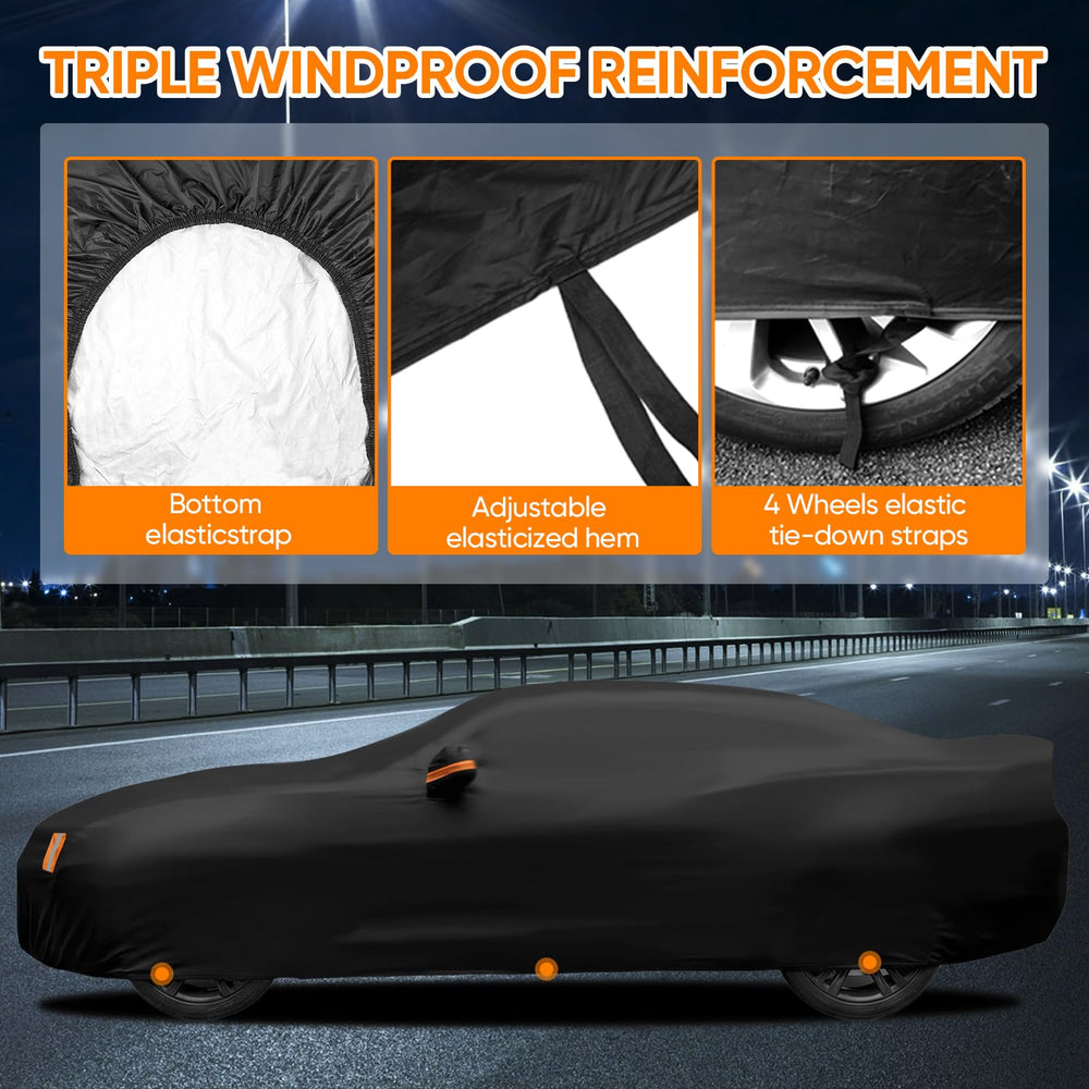 NeverLAND tear-resistant fabric protects your paint under harsh weather.