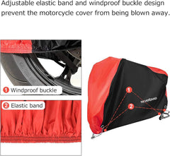 NeverLAND motorcycle cover 86 inches fits a wide range of bikes.