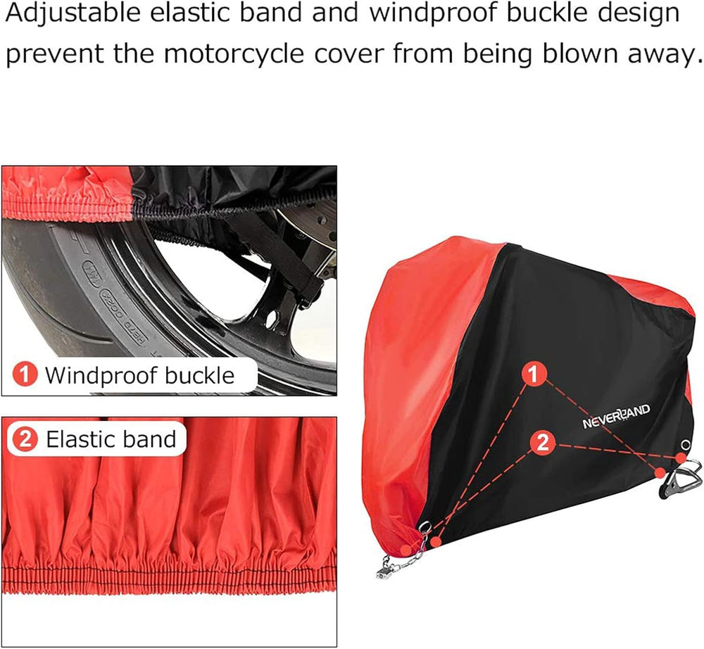 NEVERLAND elastic band close-up conveys quick, snug installation.