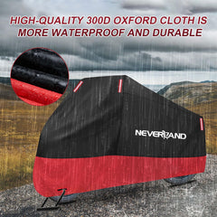 NeverLAND cover with elastic hems and buckles provides a snug, adjustable fit