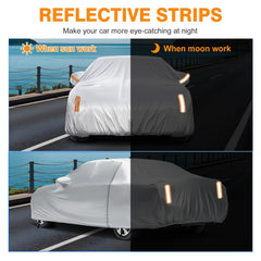 NEVERLAND sedan car cover close-fit design keeps wheels clean