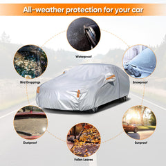 NEVERLAND sedan car cover storage bag included for easy transport