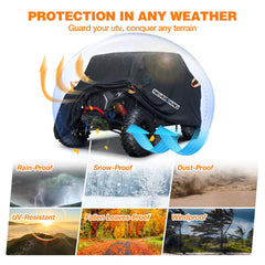 NeverLAND UTV cover with storage bag for convenient transport