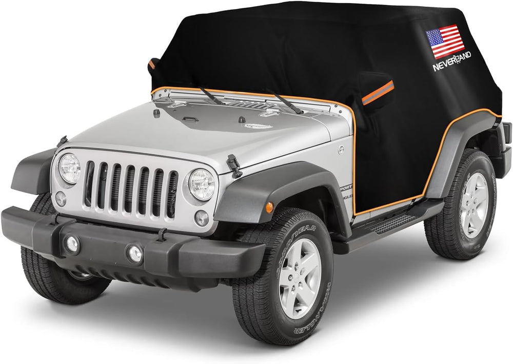 NEVERLAND Wrangler cab cover waterproof protects your Jeep from rain and moisture