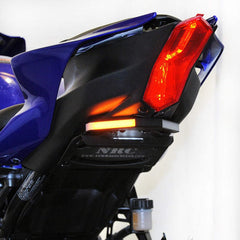 New Rage Cycles Fender Eliminator for Yamaha R7 front view shows cleaner tail line.