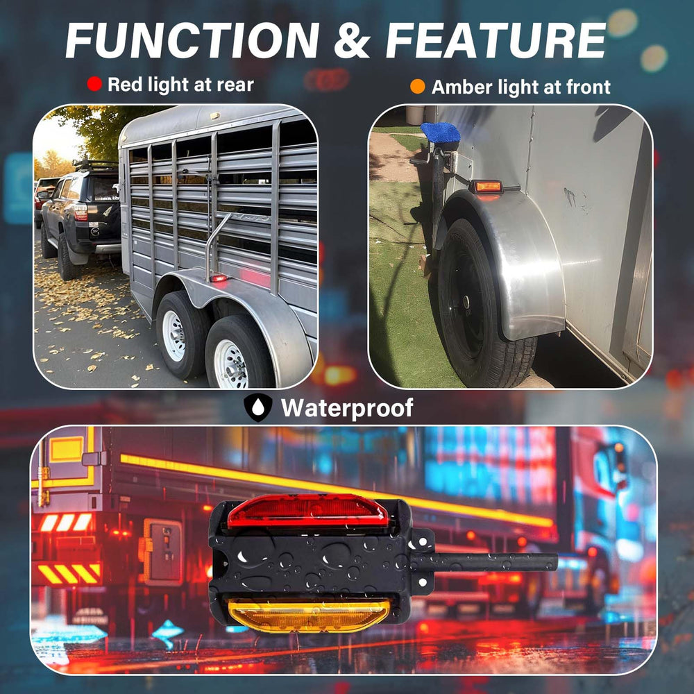 New Sun LED fender light red rear signal supports safer tail signaling.