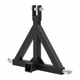 NEWBULIG 3-point hitch triangle adapter enables stable towing with reduced sway.