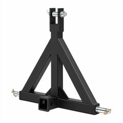 NEWBULIG 3-point hitch triangle adapter enables stable towing with reduced sway.