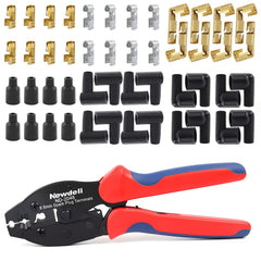 Newdeli precise jaws and ratchet mechanism ensure consistent crimps.