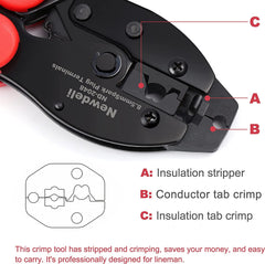 Newdeli straight terminal for straightforward wire routing.