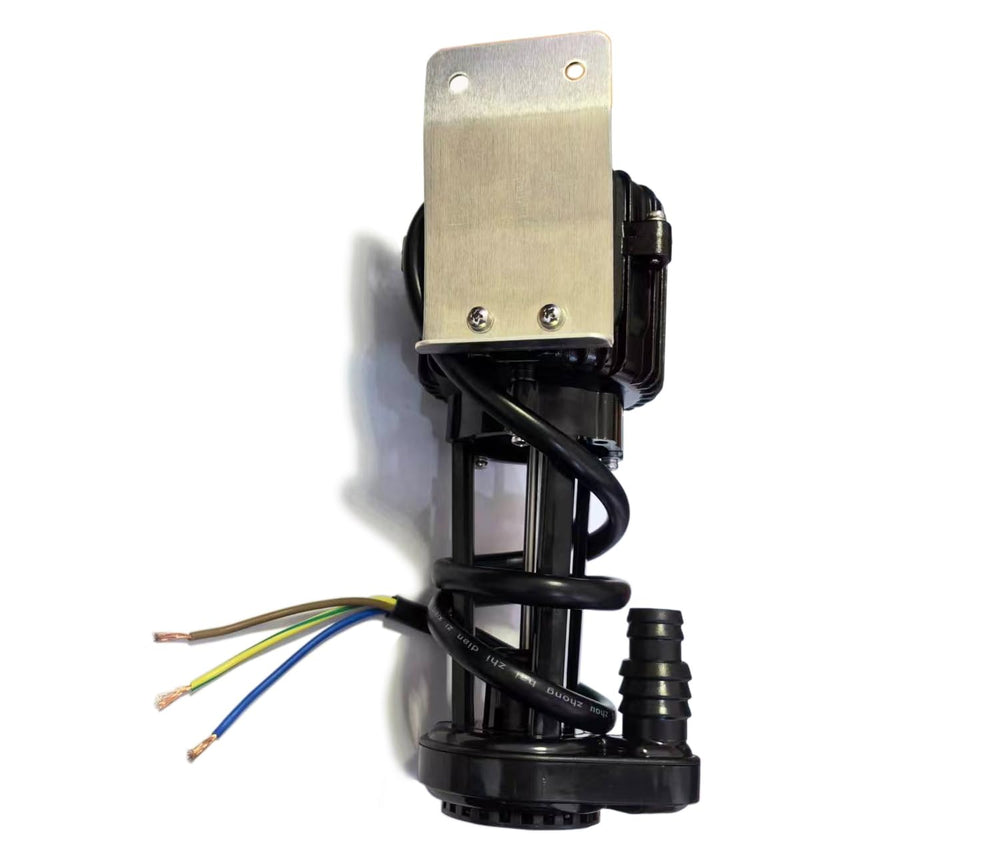 NEWDUN YSP2PJDVF1 pump back view highlights connector placement and access.
