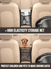 New Fi car organizer offers bottle pockets and mesh compartments for easy storage.