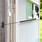 NEWFLY RV screen door closer with built‑in spring in action for easy closing