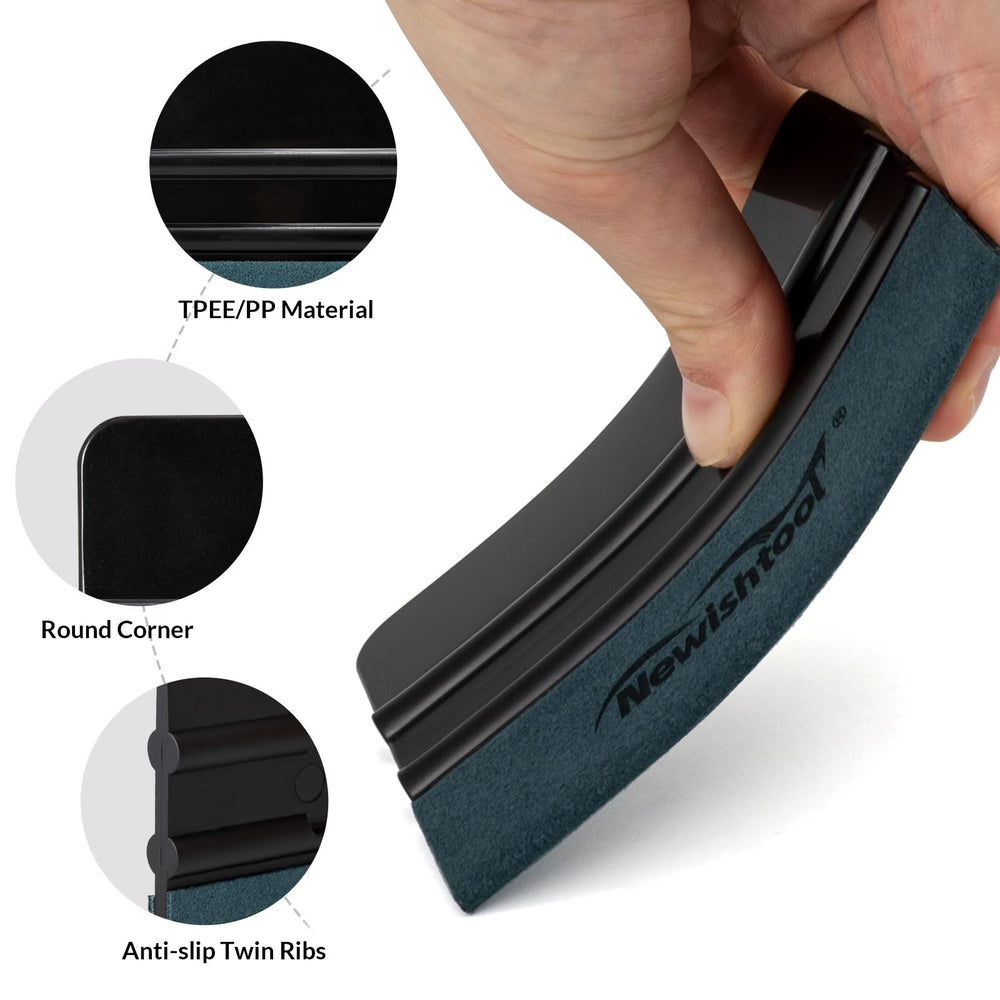NEWISHTOOL biggest squeegee provides strong grip for large vinyl applications.